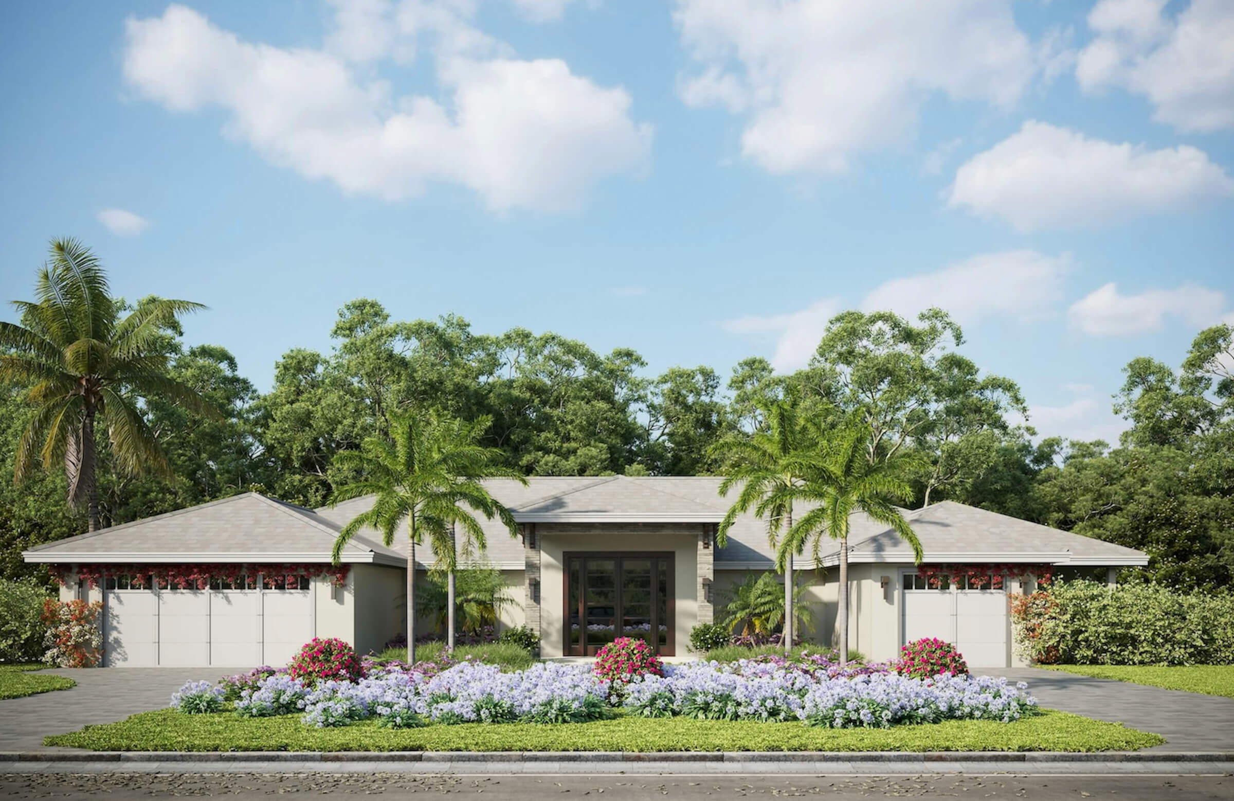 Image of the front of a Florida single family home rental property